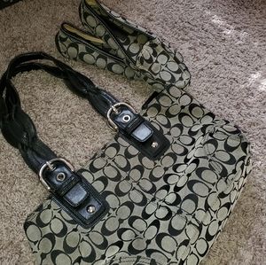 Coach bag with matching loafers